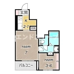 セレーノB【1階】の間取り