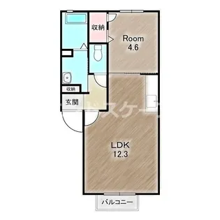 クレシェンテ C【203号室】の間取り