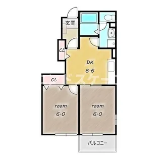 クレアトゥール B【1階】の間取り