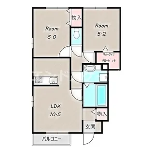 キャッツアイ A【1階】の間取り