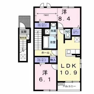 オーブ・レジェール【2階】の間取り