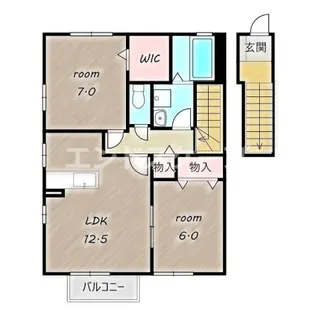 グリーンハウス A【2階】の間取り