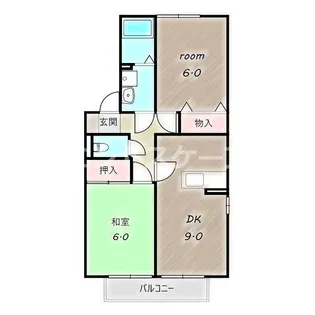 リビングタウン西浦 B【2階】の間取り