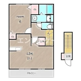 シュティルA【2階】の間取り