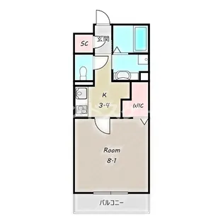オペラハウス宮子【2階】の間取り
