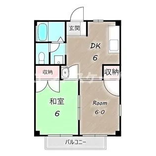 グリーンハイツ B【1階】の間取り