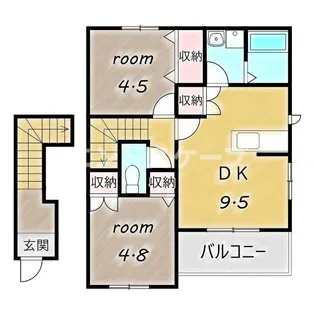 ひまわりⅣ【2階】の間取り