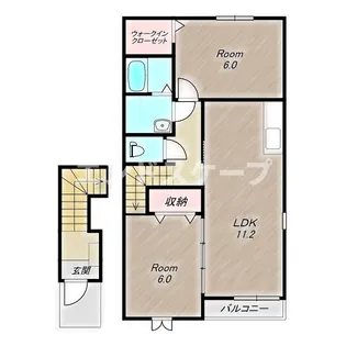 ノースフィールド A【2階】の間取り