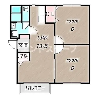 カサベルデⅢ【2階】の間取り