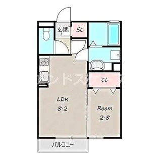 サファイア【1階】の間取り