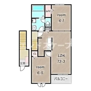 コンフォール B【2階】の間取り