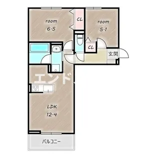 D-Gran矢中町【1階】の間取り