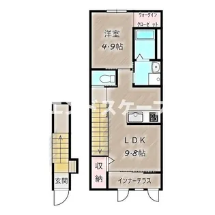 ドルチェ ヴィータ【2階】の間取り
