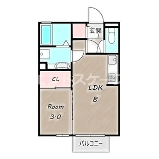 ブルーサファイア A【1階】の間取り