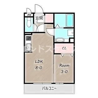 ブルースカイ【3階】の間取り