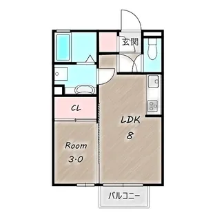 ブルーサファイア A【2階】の間取り