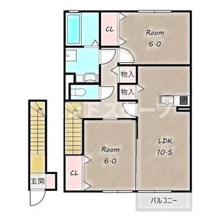 ブレシア カツラ【2階】の間取り