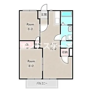 パークシルク【2階】の間取り