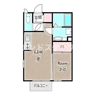 サンモール【105号室】の間取り