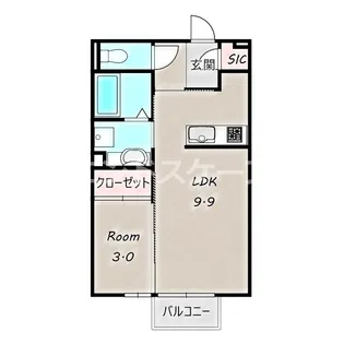 プレール【201号室】の間取り