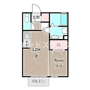 ラヴェール天川原【103号室】の間取り