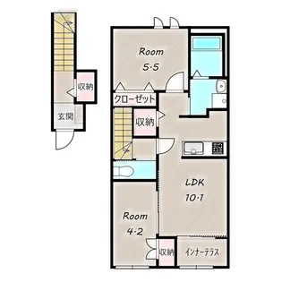 モンテローザA【2階】の間取り
