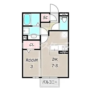 アルファベットⅡ【106号室】の間取り