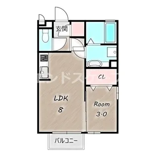 プレシャス前橋 C【201号室】の間取り