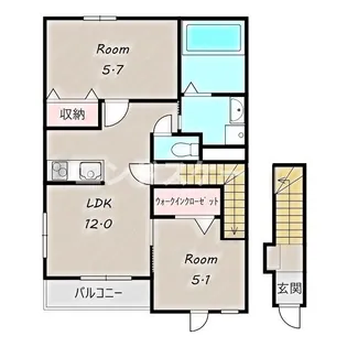 びゅうマルシェ2【2階】の間取り