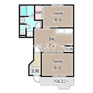 プチシャン・ヴィラ【1階】の間取り
