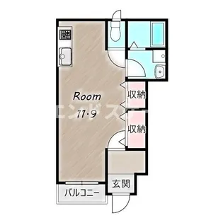 エヴァージュB【1階】の間取り