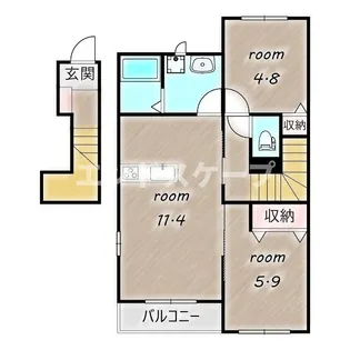 ブランカ ビィータ【2階】の間取り