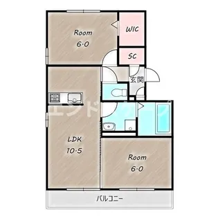 ケントA【2階】の間取り