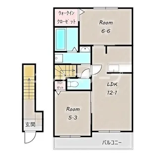 サングレイスA【2階】の間取り
