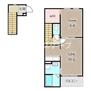グランドF・Logie【2階】の間取り