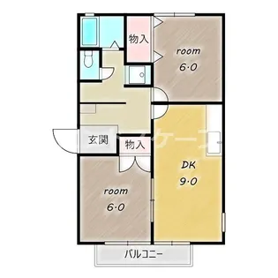ミロワールA【201号室】の間取り