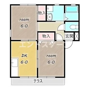 コスモフォーラムB【102号室】の間取り