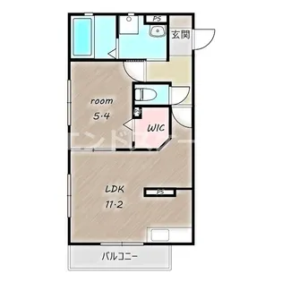 エスタシオン新町B【2階】の間取り