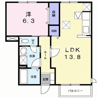 グレィス【1階】の間取り