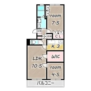 サンシティ井野【203号室】の間取り