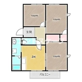 グランドール山王C【1階】の間取り