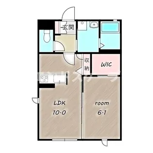 シャコンヌ A【106号室】の間取り