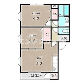 ベルメゾンB【1階】の間取り