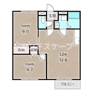 ツインヒルズ C【1階】の間取り