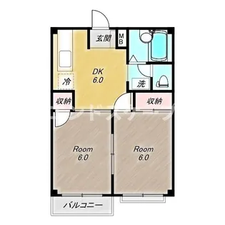 メゾンアルモニー【2階】の間取り