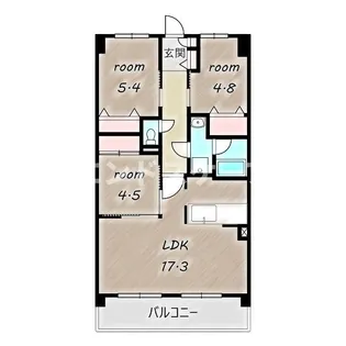 モジュールハート【2階】の間取り