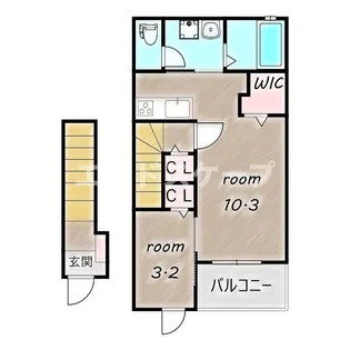 ライフシティ グランエール【2階】の間取り