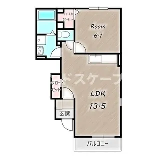 ボ・ヌール【1階】の間取り