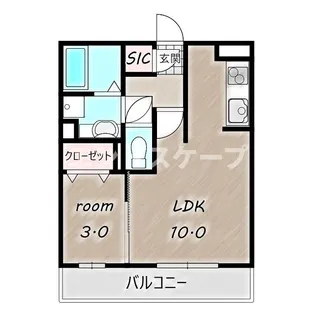 オペラハウス上大島 C【3階】の間取り