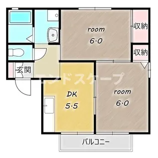 ブロード・スクエア B【1階】の間取り